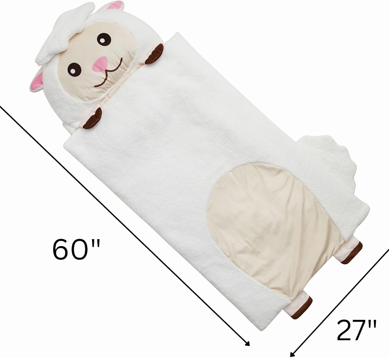 Kid's Nap Buddies Character Preschool Nap Mat, Toddler Sleeping Bag with Pillow for Daycare, Ages 3+ - Image 2